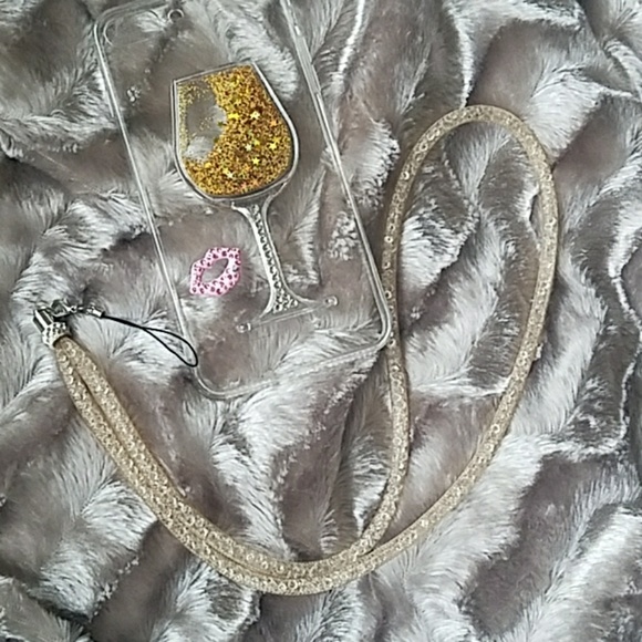 NEW IPhone 7 / 8 Plus sparkly wine case - Picture 4 of 6